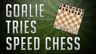 Goalie Tries Speed Chess wt @EC_Colossian
