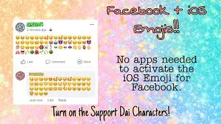 iOS Emoji Facebook (How to have iOS Emoji in Facebook?)