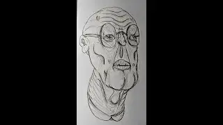 glasses man drawing
