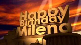 Happy Birthday Milena