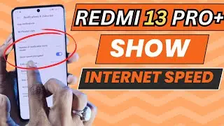How show Internet 5G speed in Redmi 13pro plus | enable the internet speed Metr in Redmi Mobile
