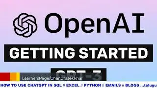 CHATGPT TELUGU || How to Use CHATGPT  For SQL PYTHON EXCEL BLOGS  EMAILS