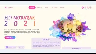 How to create a full responsive Home page using HTML, CSS and Javascript. With Free Source Code.