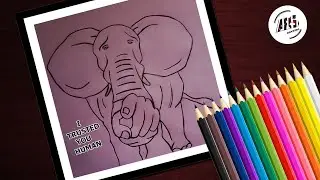Elephant died in kerala 😢| ARS Drawing