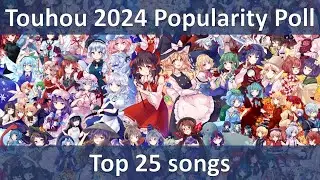 Touhou 2024 Popularity Poll top 25 songs