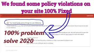 How to fix we found some policy violations on site 100% solution | how to get adsense approval Hindi