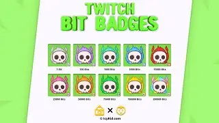Premium Bit Badges - Skull On Fire Premium Bit - PSD - Premium Download