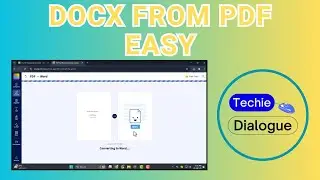 How To Convert PDF Into Docx In Laptop - Detailed Tutorial