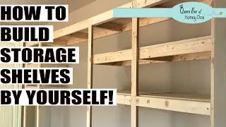 Easy DIY Storage Shelves - Part 1