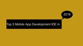 Top 5 Framework used in 2018