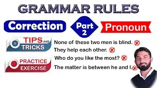 Correction of Pronoun | Common Grammar Mistakes | Basic English Grammar
