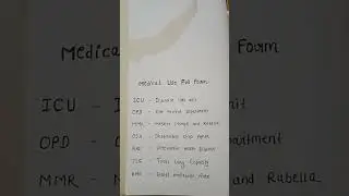 Medical term||hospital term full form||👨‍🍳✂️📌💉💊 #medicalterms