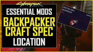Backpacker Clothing MOD Crafting Spec Location - Increase carrying capacity in Cyberpunk 2077