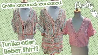 Strick oder Häkel mit mir ein Sommershirt oder eine Sommertunika