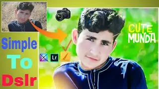 Dslr Effect | How to edit simple pic to dslr blury effect in mobile in 2020 | background    Hd blury