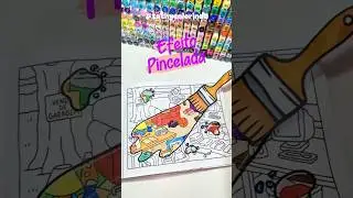 COLORING BOBBIE GOODS WITH BRUSH STROKE EFFECT 