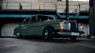 Ретро Mercedes W-115  в стиле Stance