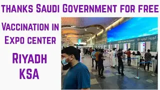 First dose of Covid19 Vaccine Process in Riyadh Expo