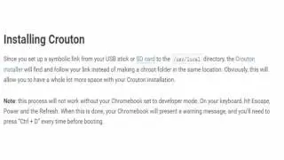 How to Map a Crouton Installation to An External Device Chromebook