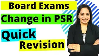 Last Moment Revision | Change in Profit Sharing Ratio Among Existing Partners | Board Exams