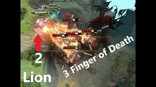 How to cast 3 Finger of Death on 5 Hero at same time.#dota2 #dota2clips