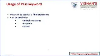 Use of pass keyword in Python
