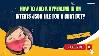 How to add a hyperlink in an intents JSON file for a chat bot?