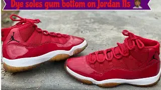 How to dye Jordan 11 soles