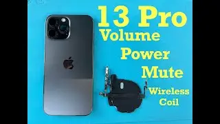 how to repair iPhone 13 pro power volume mute switch flex - narrated walkthrough