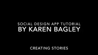 How to Create a Story in the Social Design App