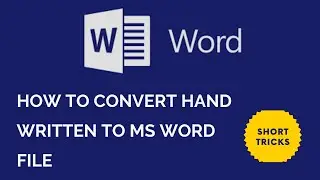 HOW TO CONVERT HANDWRITTEN TO TEXT | HANDWRITTEN TO TEXT WITHOUT ANY SOFTWARE | TUTORIAL IN HINDI