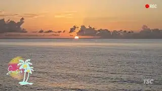 Relaxing sunset on the beach