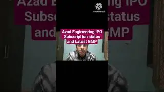 Azad Engineering IPO Subscription Status  | #ipoalert #stockmarket