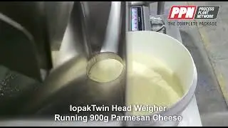 IopakTwin Head Weigher Running 900g Parmesan Cheese