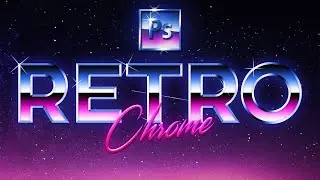 RETRO STYLE CHROME TEXT EFFECT | PHOTOSHOP EFFECT | PHOTOSHOP TUTORIAL