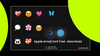 Iphone Emoji Font Dawnload | Emoji Font | iPhone Emoji Font For Pixellab | 