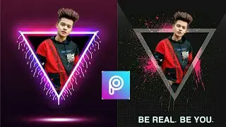 PicsArt editing | picsart triangle pop out effect | new Trending photo editing PicsArt|