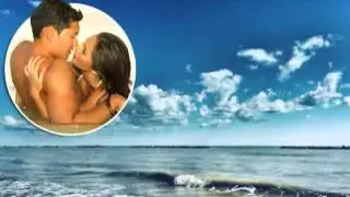 Sex in the sea Couple stuck together