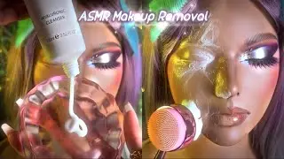 ASMR makeup removal, calm down and enjoy relaxing time.