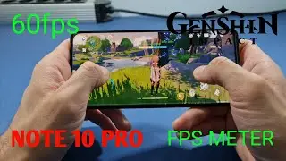 Xiaomi Redmi Note 10 Pro Genshin Impact 60fps Test with FPS Meter