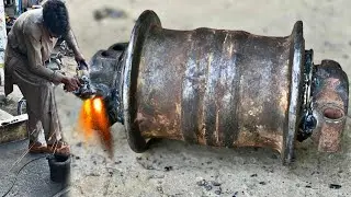 Doosan Excavator Repairing Videos Of Pin Welding | Water Well Drilling Machine Repairing
