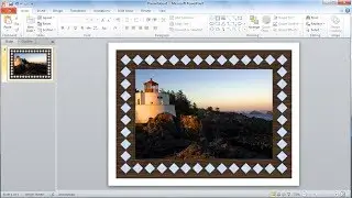 PowerPoint training |How to Create Your Own Photo Frame in PowerPoint