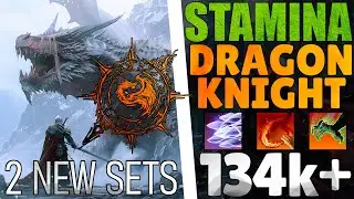 ☣️ Stamina Dragonknight 134k+ PvE DPS Build「ESO Gold Road」