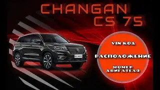 Расположение Vin кода и номера двигателя на автомобиле Changan CS75. Бензин, 1.8л.