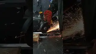 Сетевая УШМ DENZEL в работе ⚙