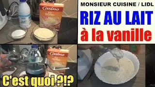 Vanilla rice pudding - recipe for Monsieur Cuisine Lidl Silvercrest SKMH 1100 A1