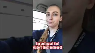Getting all my wisdom teeth out 🥹 it really wasn’t that bad 