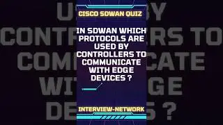Name the protocol used by sdwan controller to communicate with edge device  #shorts #sdwan #cisco