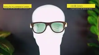Passive Bambus 3D-Brille Sierra für 4K 3D TV / Kino