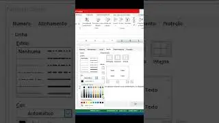 Aplicação de contorno em Planilhas do Excel #Shorts